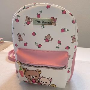 SAN-X RILAKKUMA & Friends Strawberry Mini Backpack